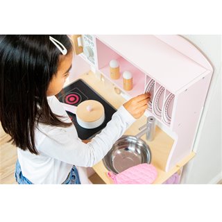 Kitchenette - modern - electric cooking - pink